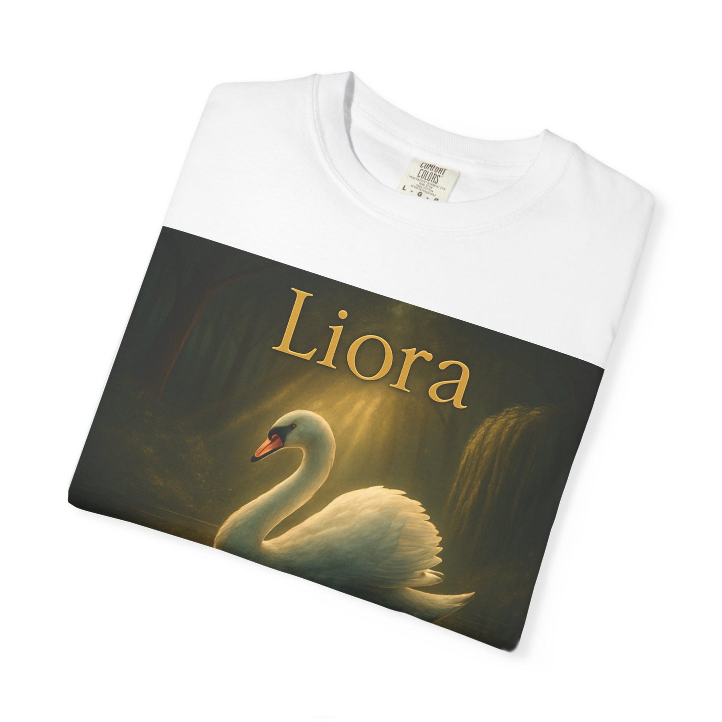 Liora. Elegant Swan T-Shirt, Soft Unisex Tee, Personalized Gift, Nature Lover Shirt, Casual Wear, Birthday Present, Art Inspired Fashion