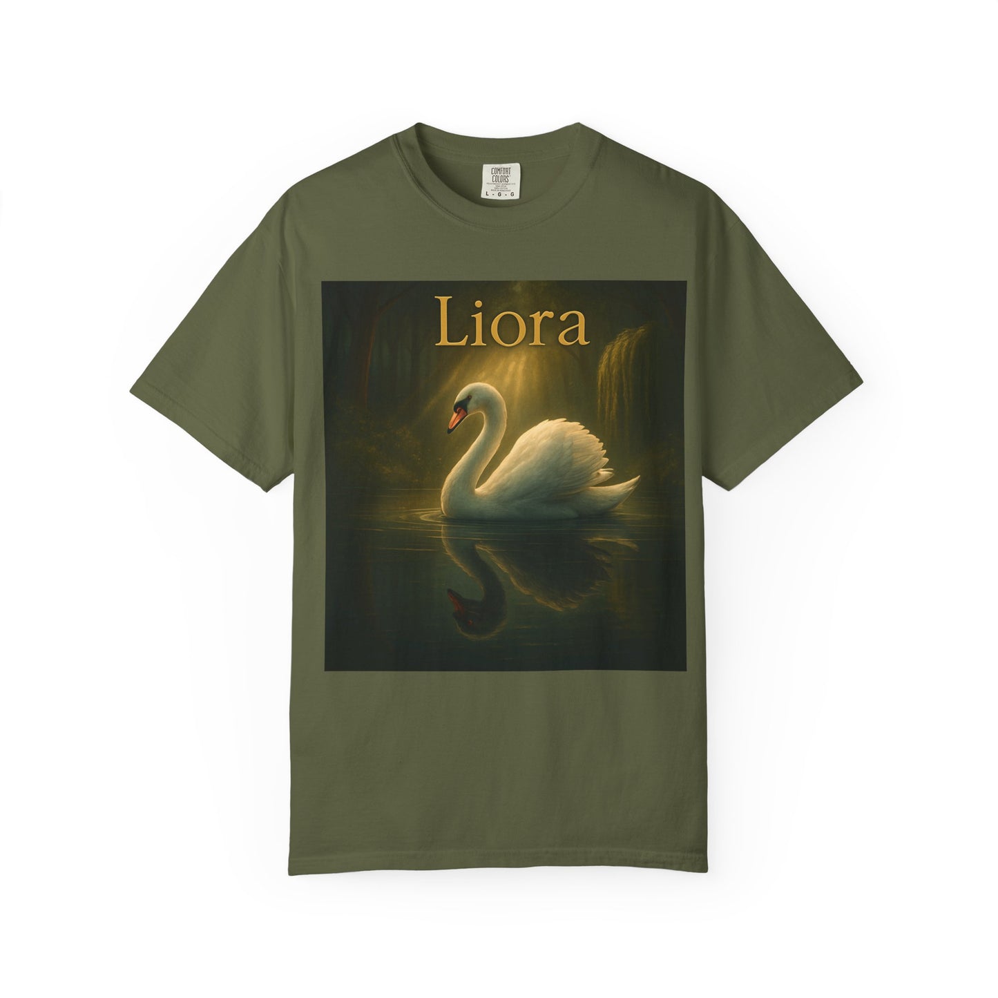 Liora. Elegant Swan T-Shirt, Soft Unisex Tee, Personalized Gift, Nature Lover Shirt, Casual Wear, Birthday Present, Art Inspired Fashion