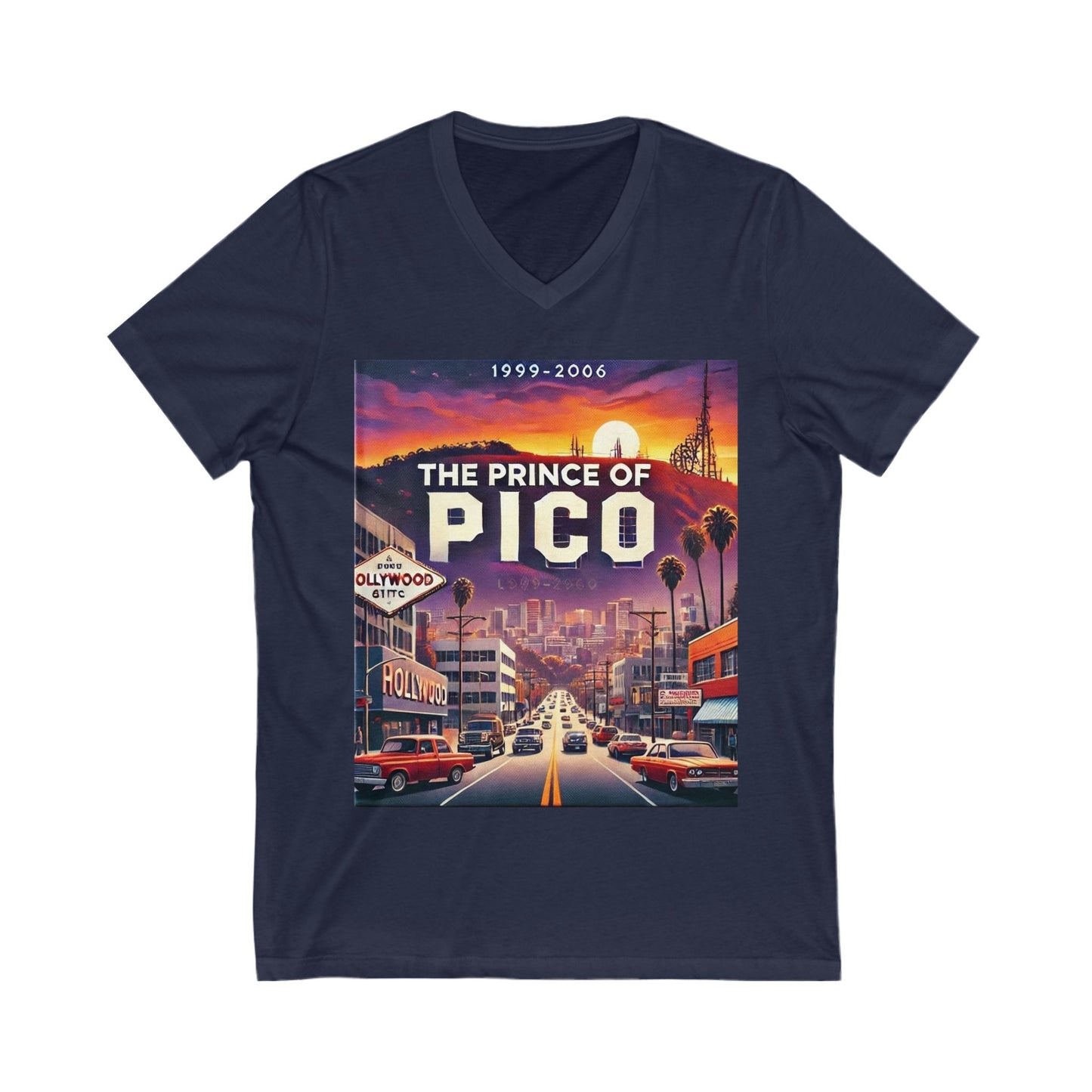 Prince Of Pico Unisex Jersey Short Sleeve V-Neck Tee