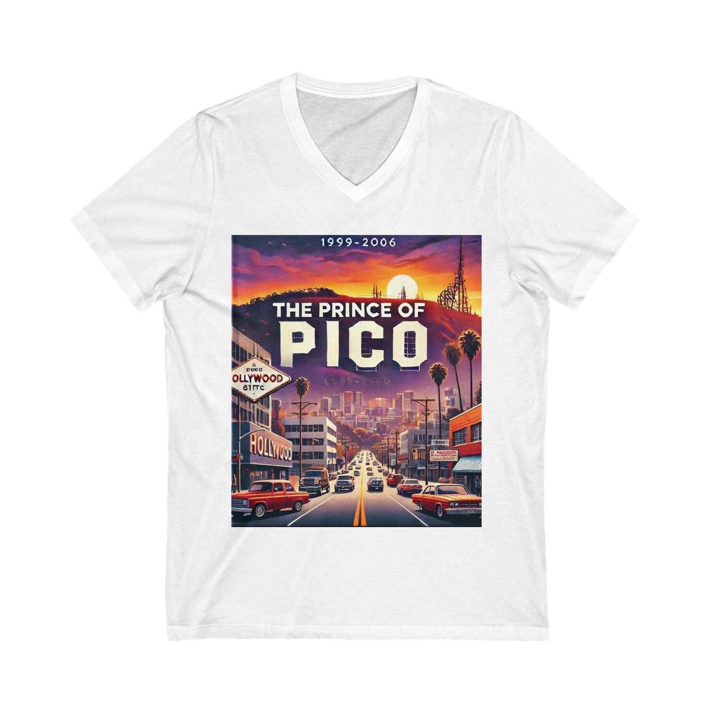 Prince Of Pico Unisex Jersey Short Sleeve V-Neck Tee
