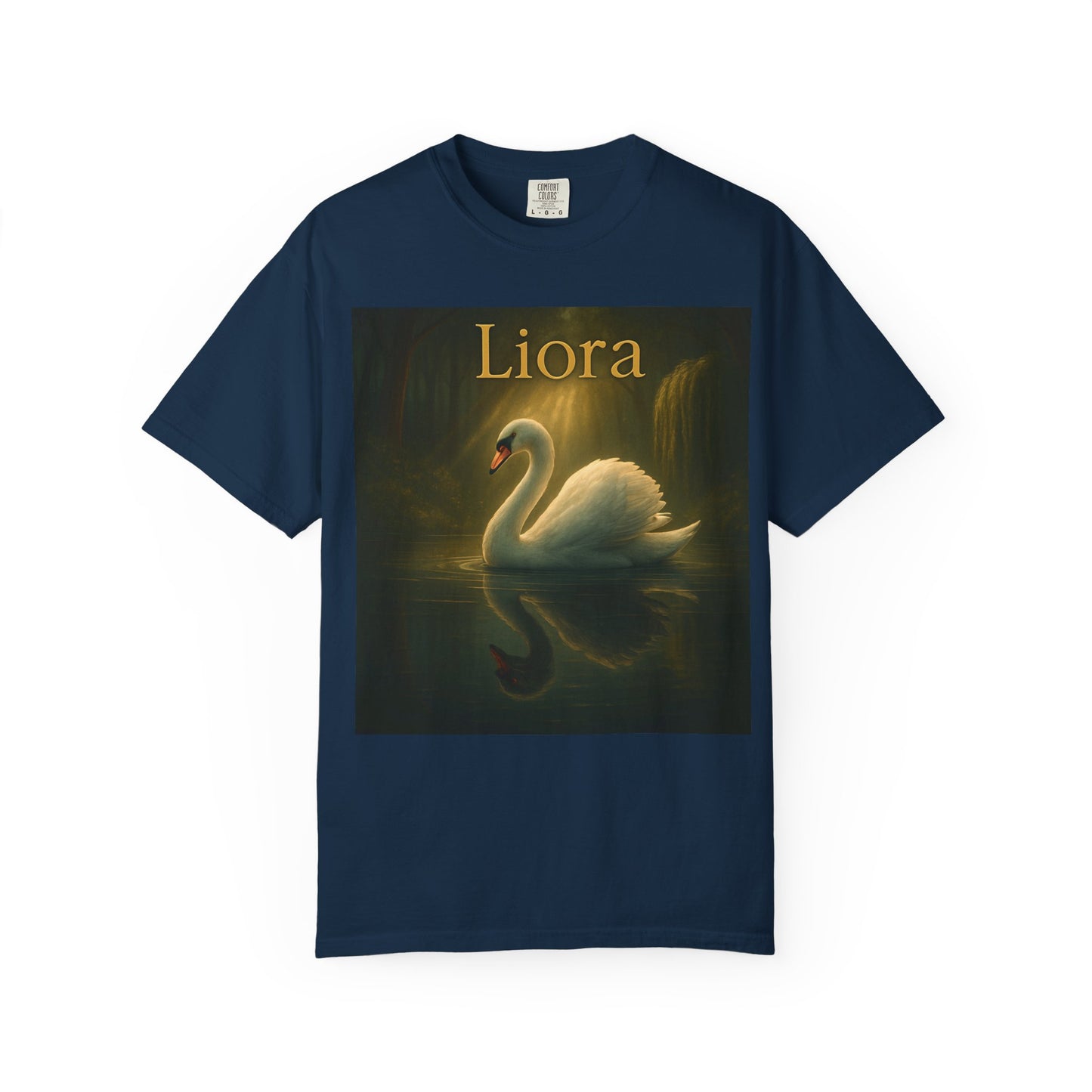 Liora. Elegant Swan T-Shirt, Soft Unisex Tee, Personalized Gift, Nature Lover Shirt, Casual Wear, Birthday Present, Art Inspired Fashion