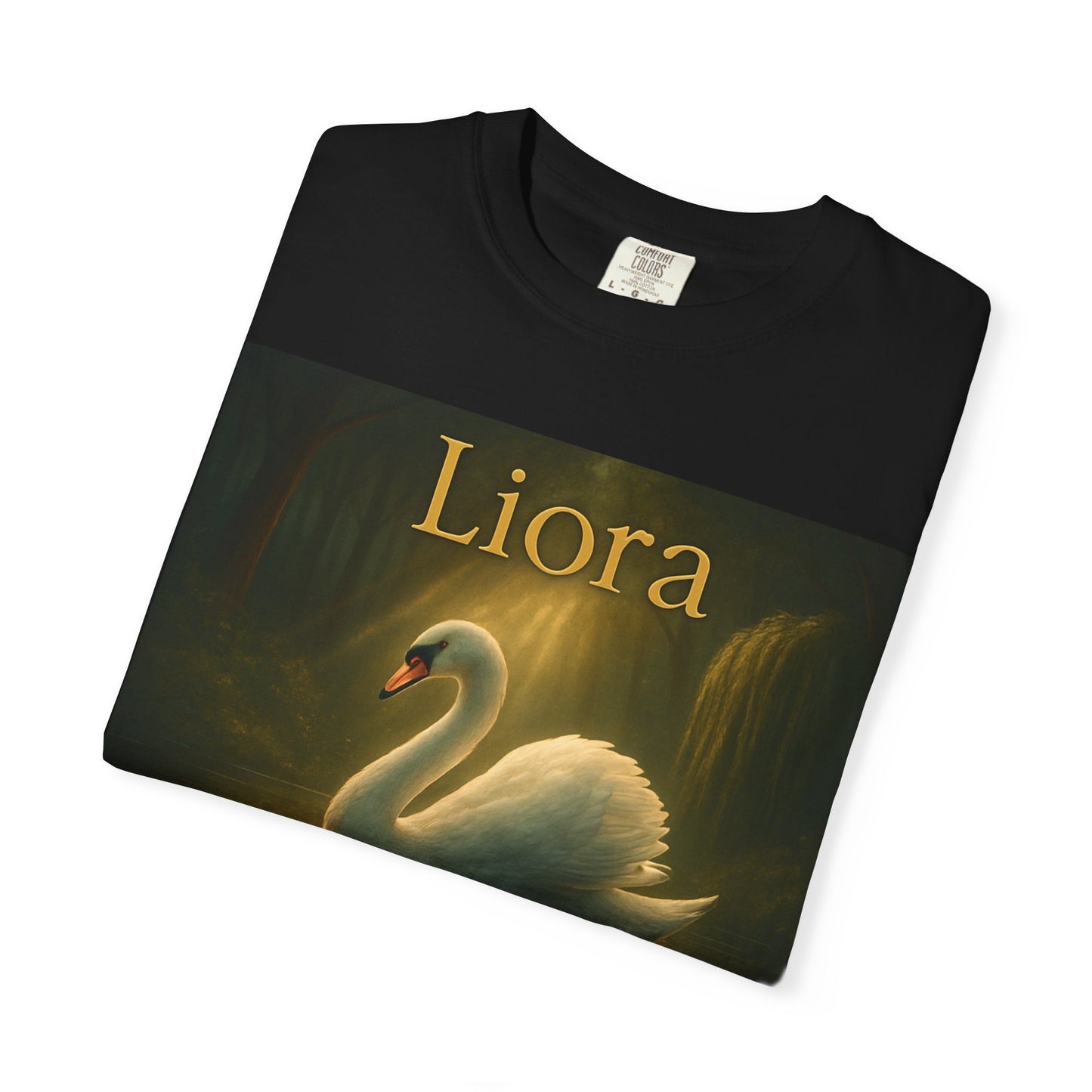 Liora. Elegant Swan T-Shirt, Soft Unisex Tee, Personalized Gift, Nature Lover Shirt, Casual Wear, Birthday Present, Art Inspired Fashion