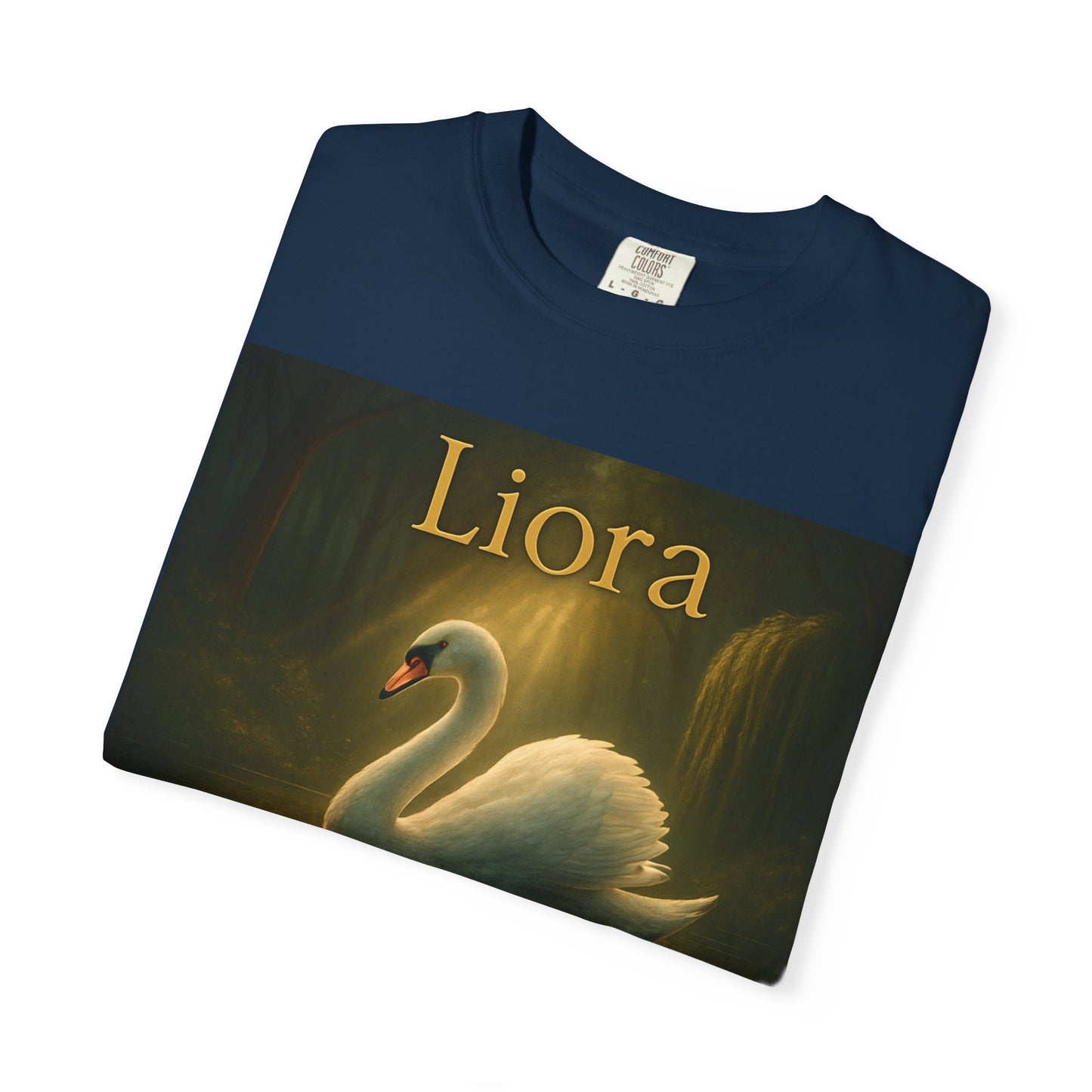 Liora. Elegant Swan T-Shirt, Soft Unisex Tee, Personalized Gift, Nature Lover Shirt, Casual Wear, Birthday Present, Art Inspired Fashion