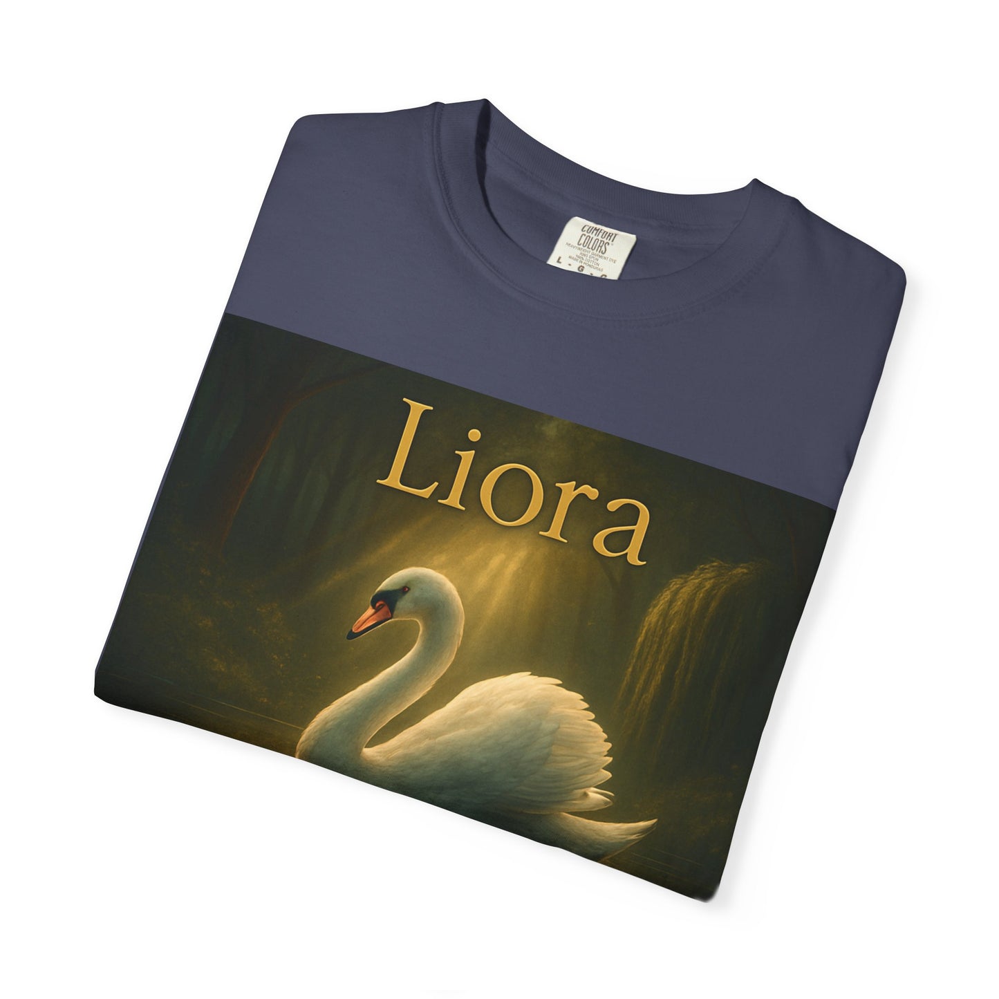 Liora. Elegant Swan T-Shirt, Soft Unisex Tee, Personalized Gift, Nature Lover Shirt, Casual Wear, Birthday Present, Art Inspired Fashion