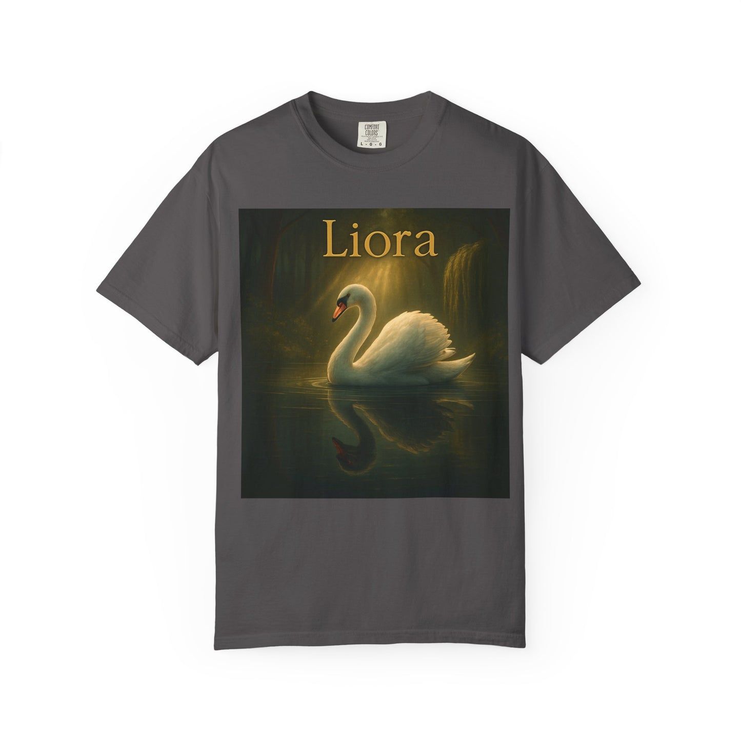 Liora. Elegant Swan T-Shirt, Soft Unisex Tee, Personalized Gift, Nature Lover Shirt, Casual Wear, Birthday Present, Art Inspired Fashion