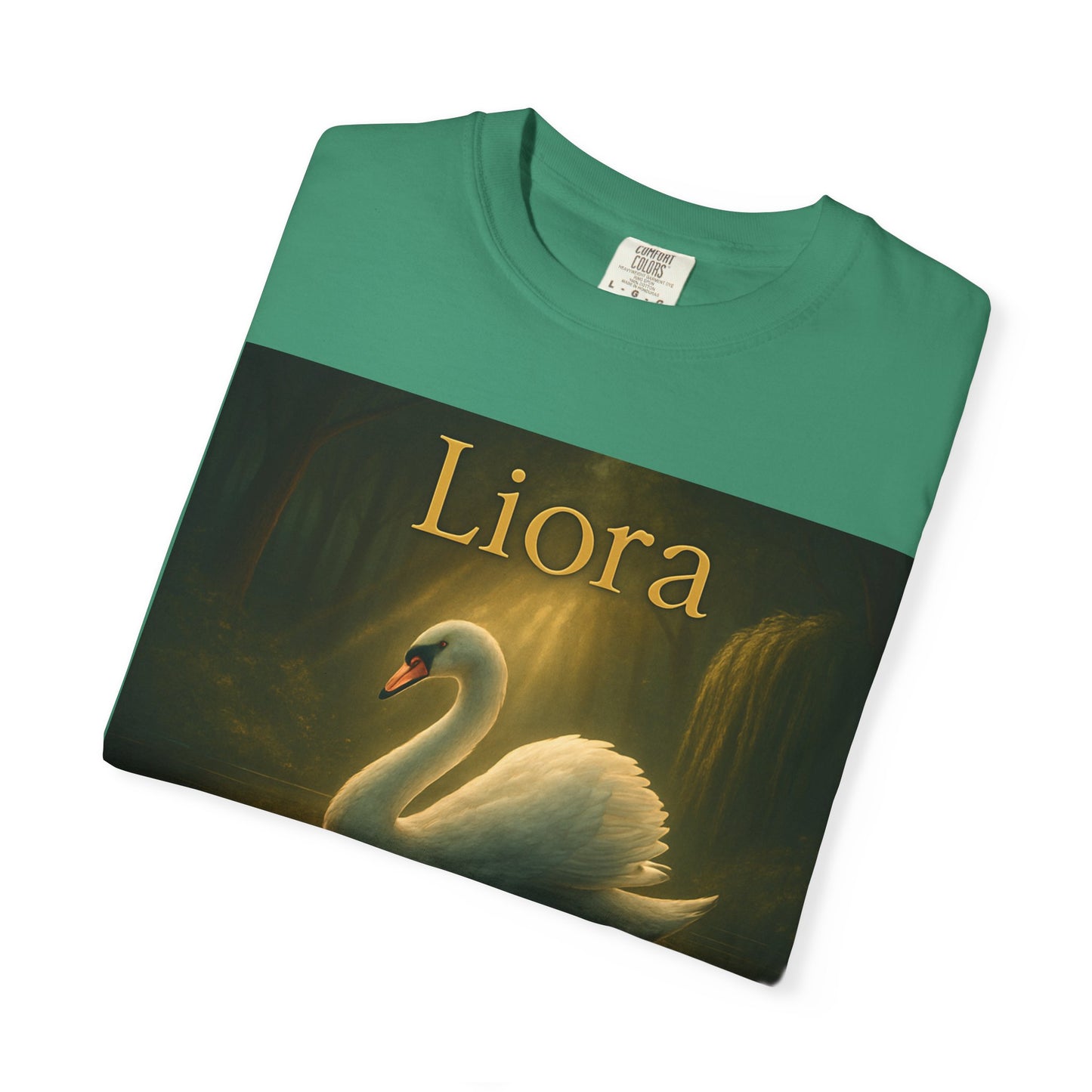 Liora. Elegant Swan T-Shirt, Soft Unisex Tee, Personalized Gift, Nature Lover Shirt, Casual Wear, Birthday Present, Art Inspired Fashion
