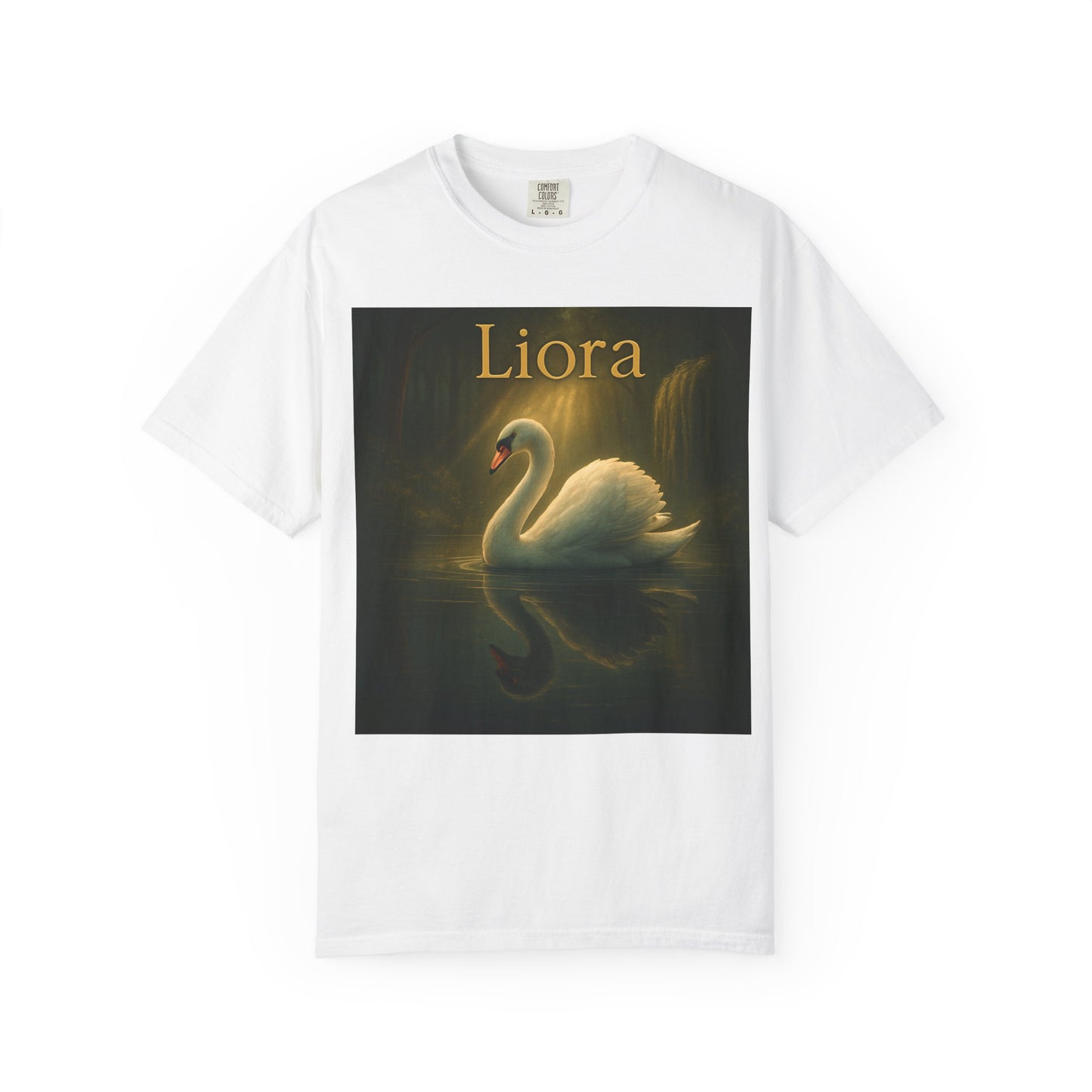 Liora. Elegant Swan T-Shirt, Soft Unisex Tee, Personalized Gift, Nature Lover Shirt, Casual Wear, Birthday Present, Art Inspired Fashion