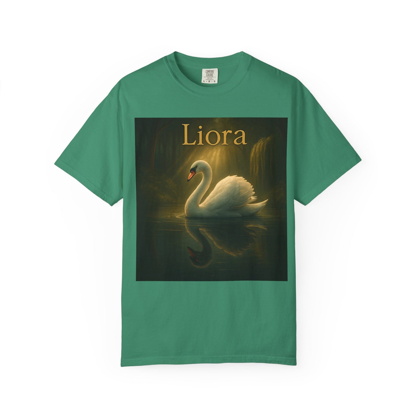 Liora. Elegant Swan T-Shirt, Soft Unisex Tee, Personalized Gift, Nature Lover Shirt, Casual Wear, Birthday Present, Art Inspired Fashion