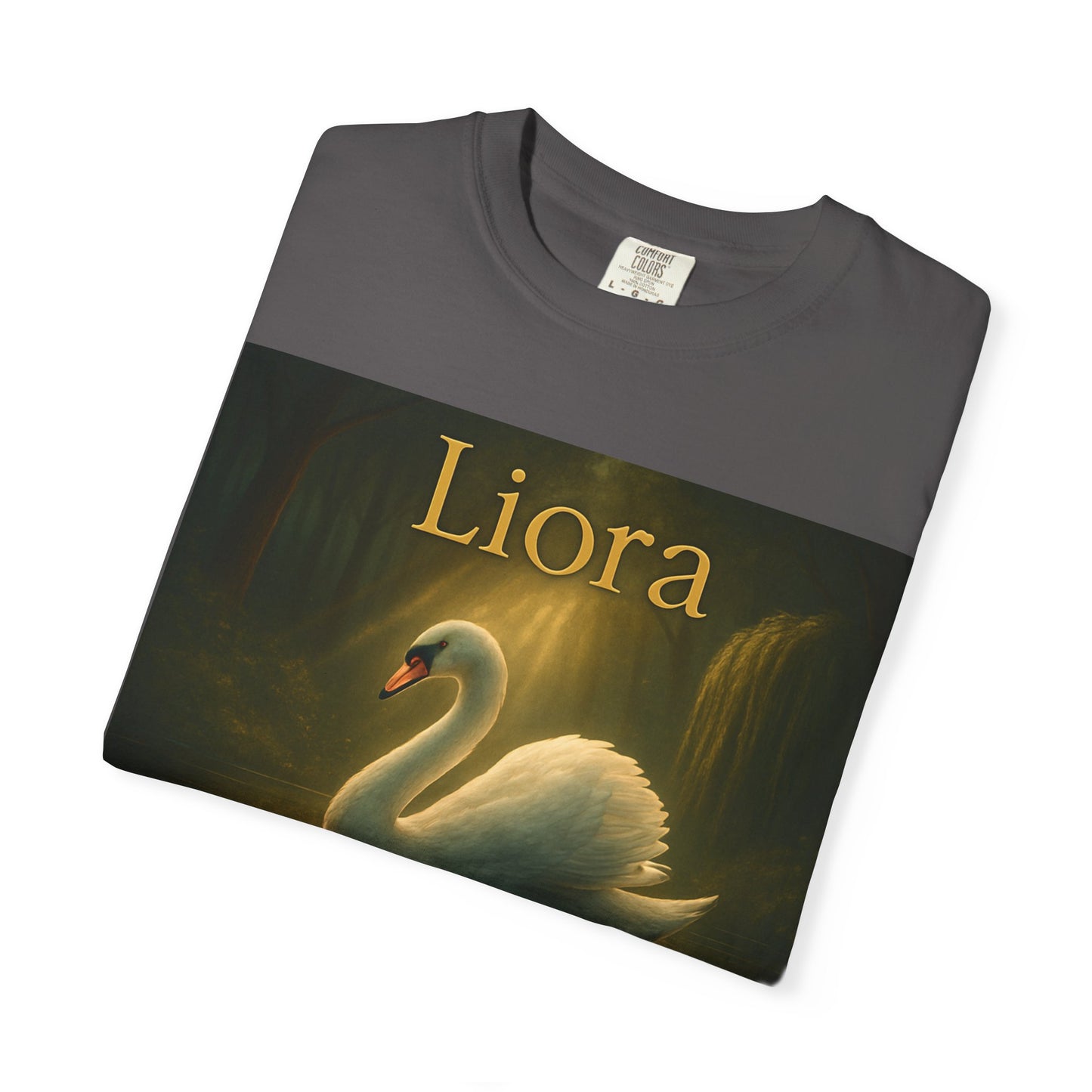 Liora. Elegant Swan T-Shirt, Soft Unisex Tee, Personalized Gift, Nature Lover Shirt, Casual Wear, Birthday Present, Art Inspired Fashion