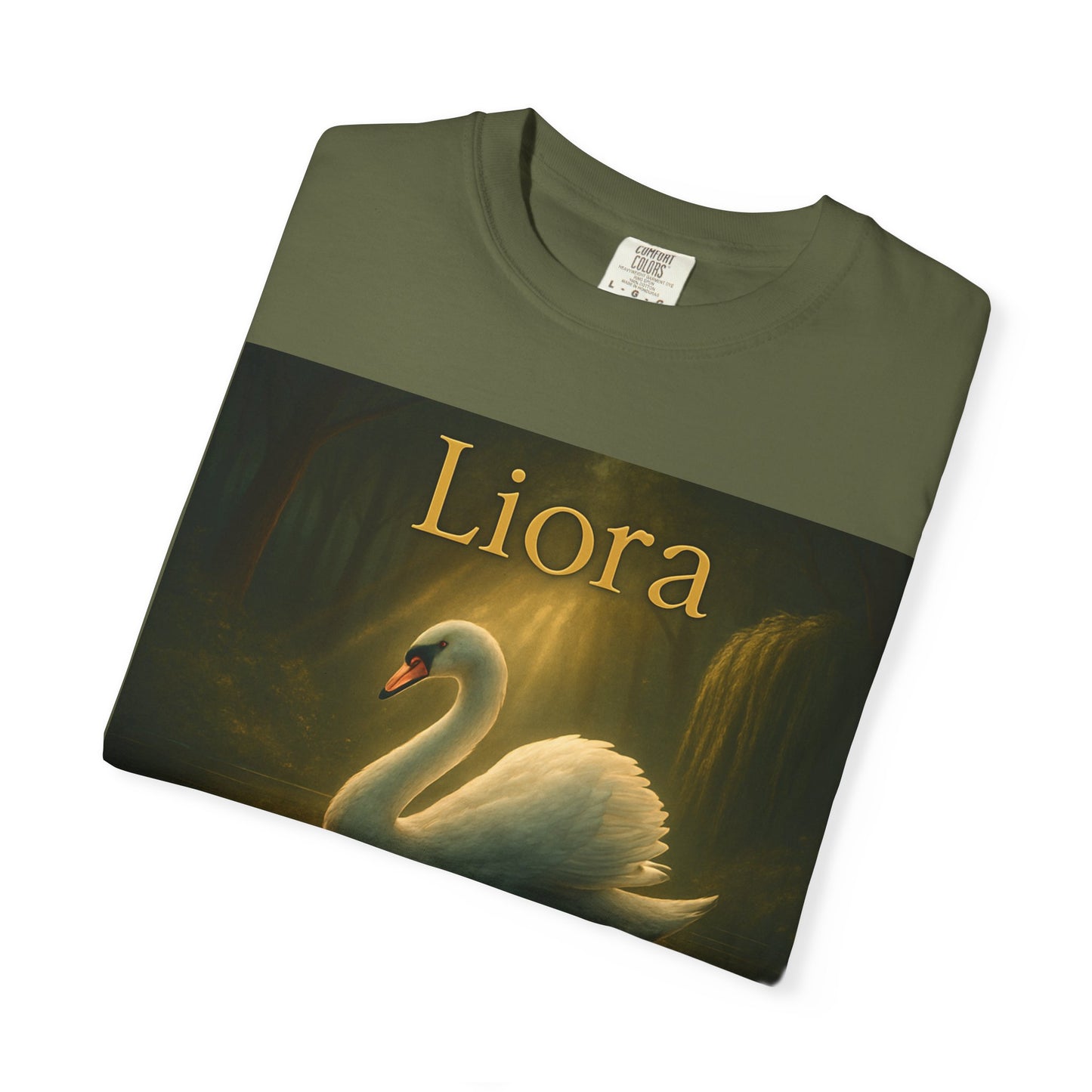 Liora. Elegant Swan T-Shirt, Soft Unisex Tee, Personalized Gift, Nature Lover Shirt, Casual Wear, Birthday Present, Art Inspired Fashion
