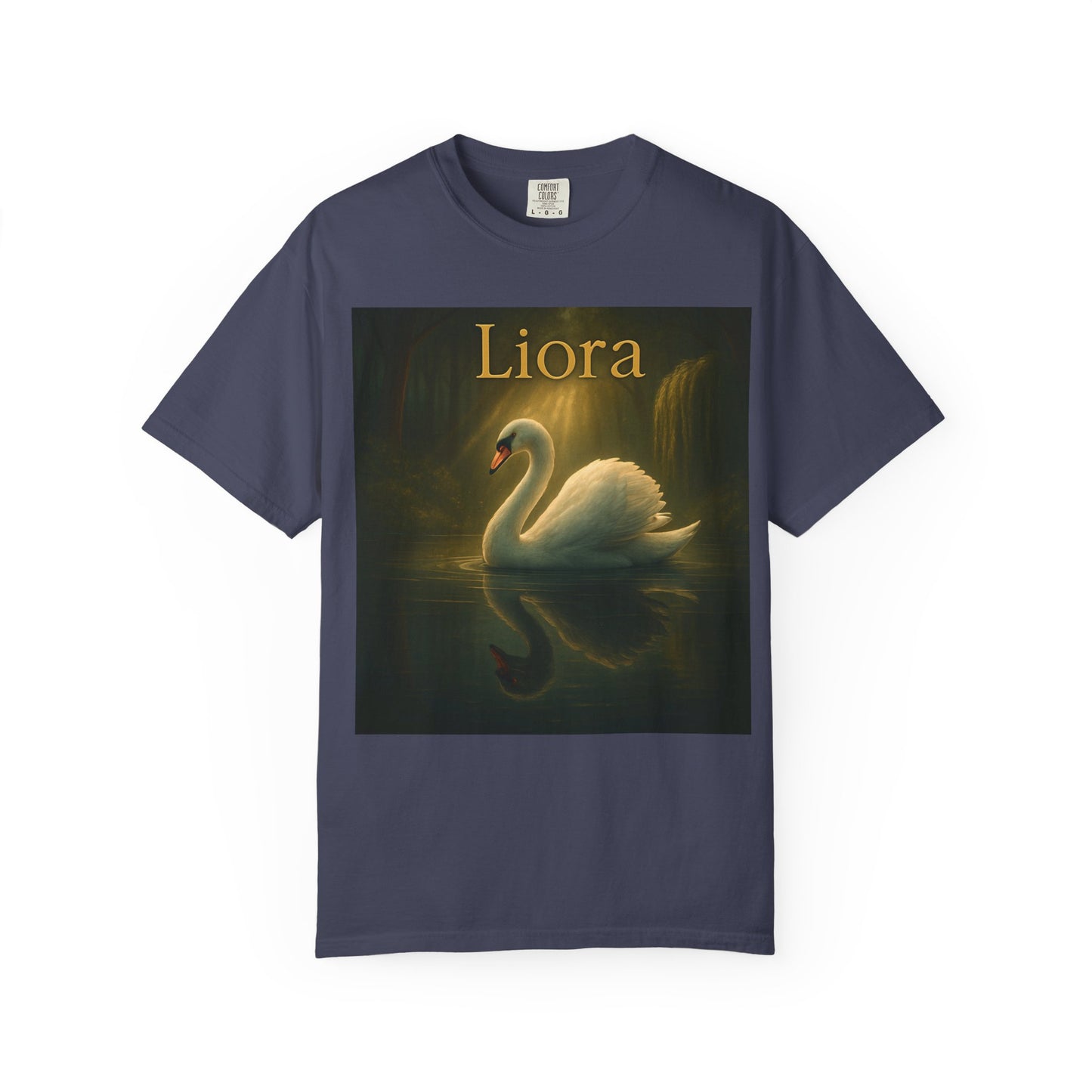 Liora. Elegant Swan T-Shirt, Soft Unisex Tee, Personalized Gift, Nature Lover Shirt, Casual Wear, Birthday Present, Art Inspired Fashion