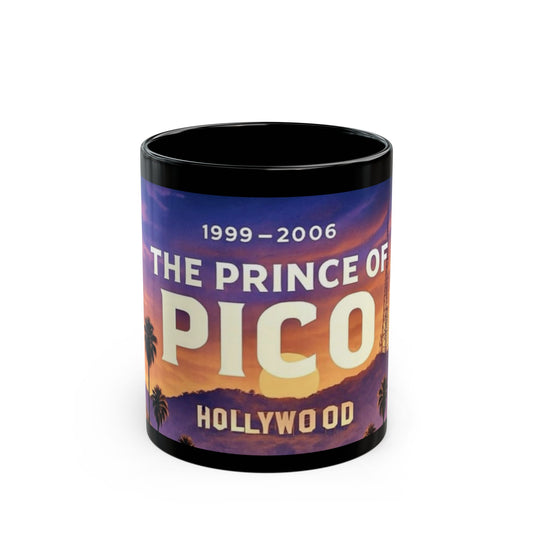 Hollywood Tribute Black Mug - The Prince of Pico Design (11oz & 15oz)
