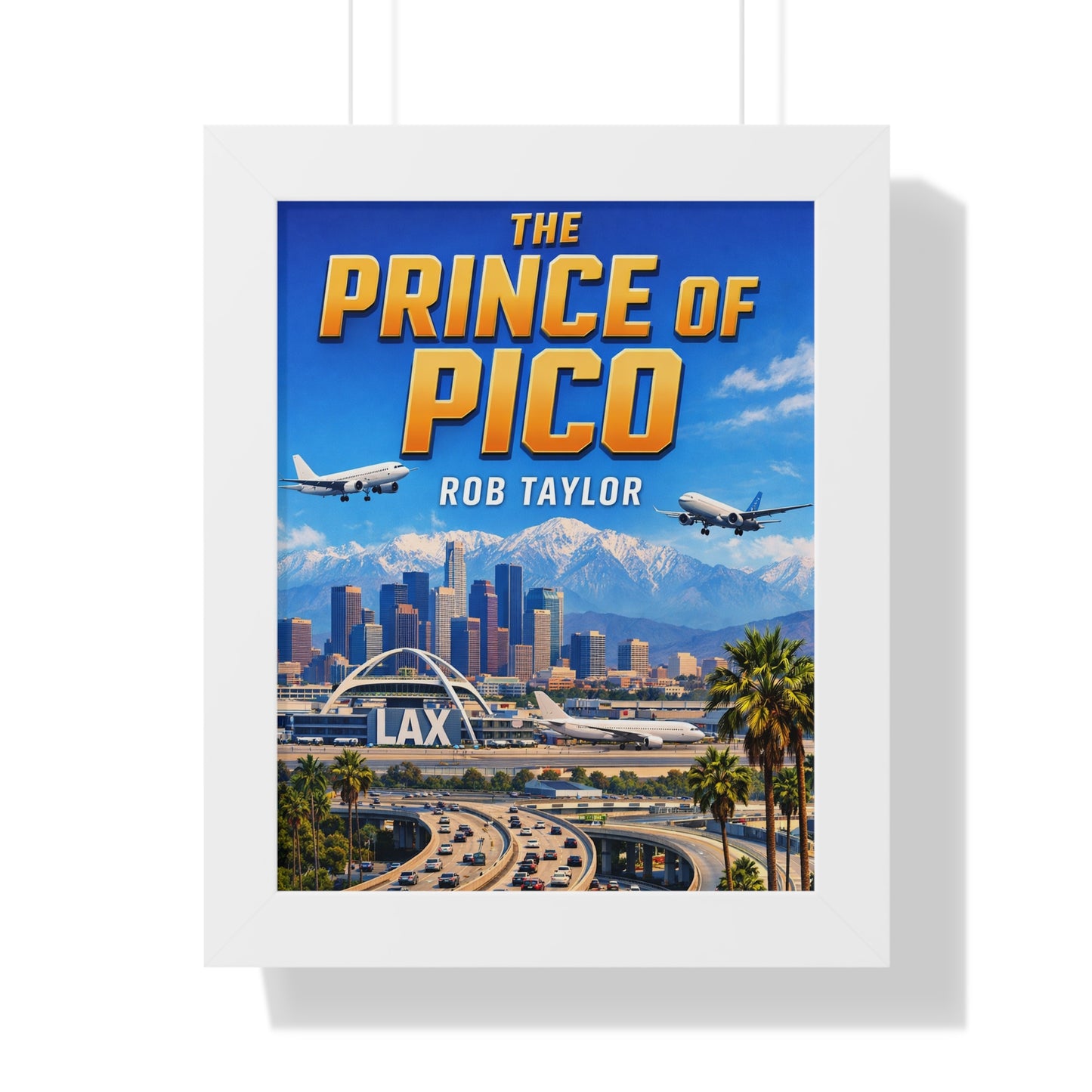 Framed Vertical Poster — "The Prince of Pico" Book Cover Art (Rob Taylor, 3rd Printing)