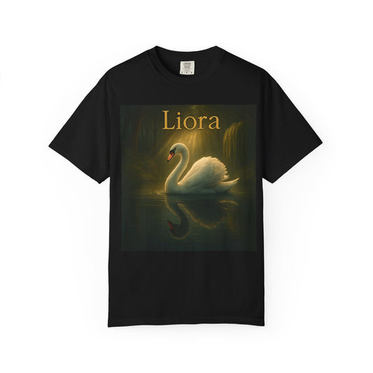 Liora. Elegant Swan T-Shirt, Soft Unisex Tee, Personalized Gift, Nature Lover Shirt, Casual Wear, Birthday Present, Art Inspired Fashion