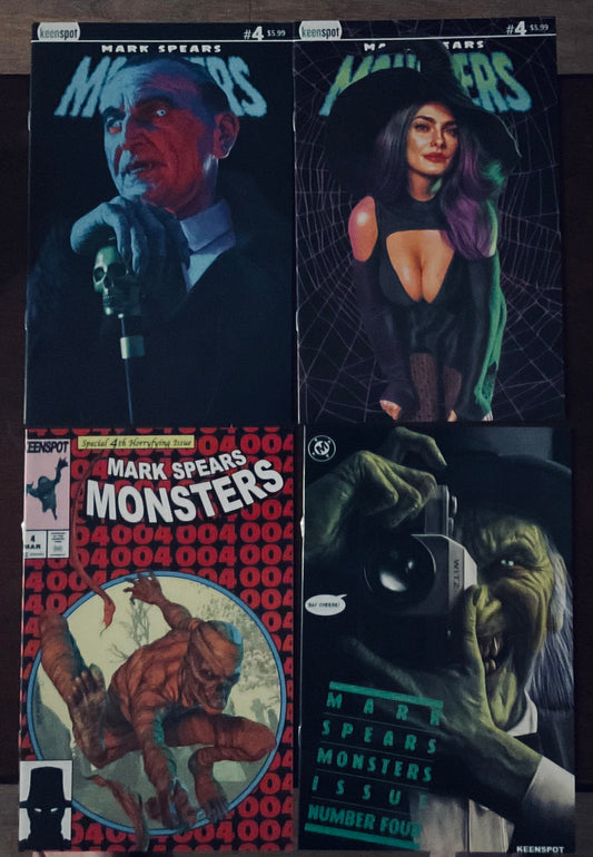 Mark Spears Monsters #4 CVR A + CVR B + CVR D + CVR E