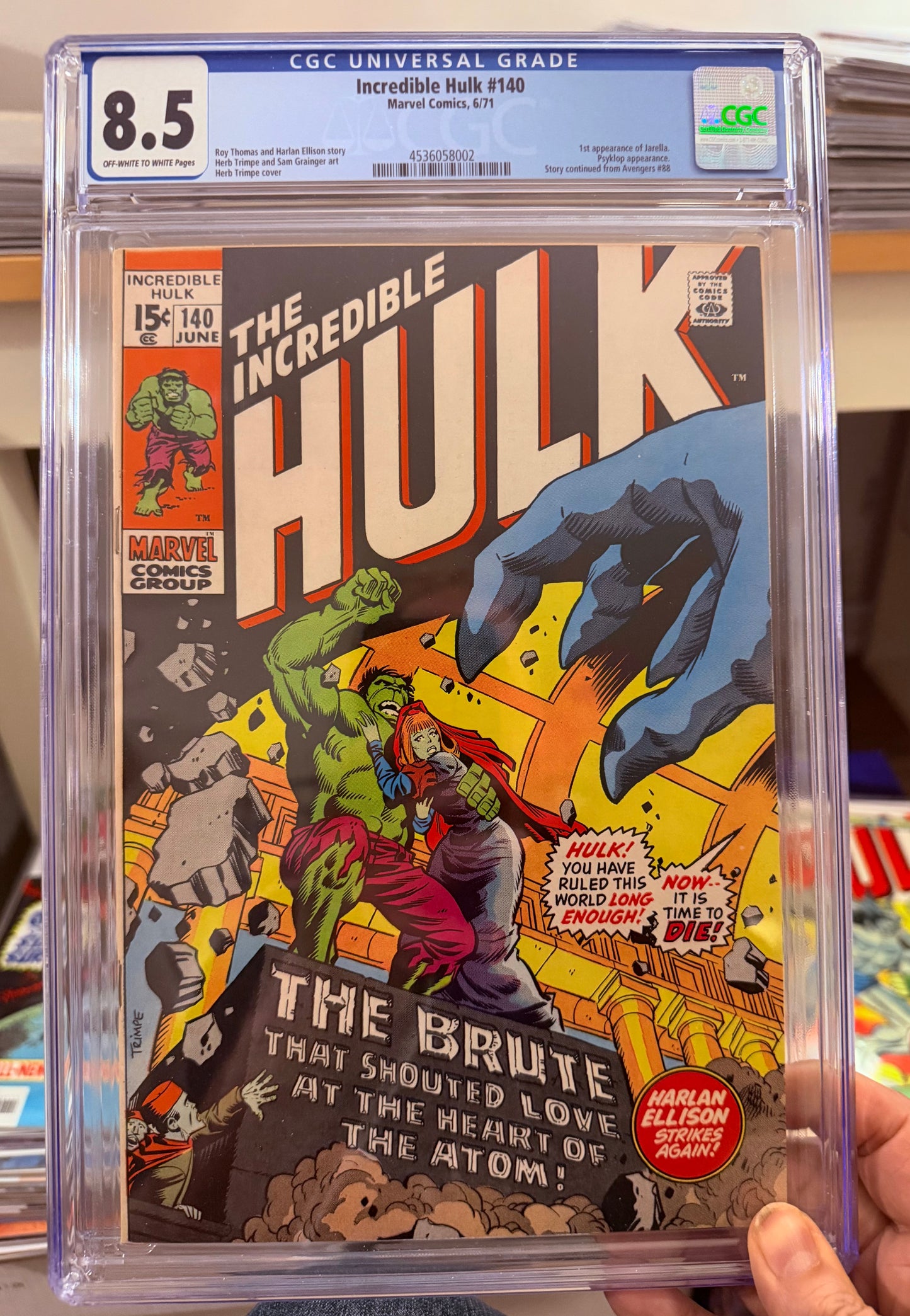 Incredible Hulk #140 CGC 8.5 - Classic Bronze Age Marvel - Collector Copy