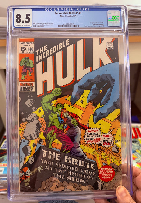 Incredible Hulk #140 CGC 8.5 - Classic Bronze Age Marvel - Collector Copy