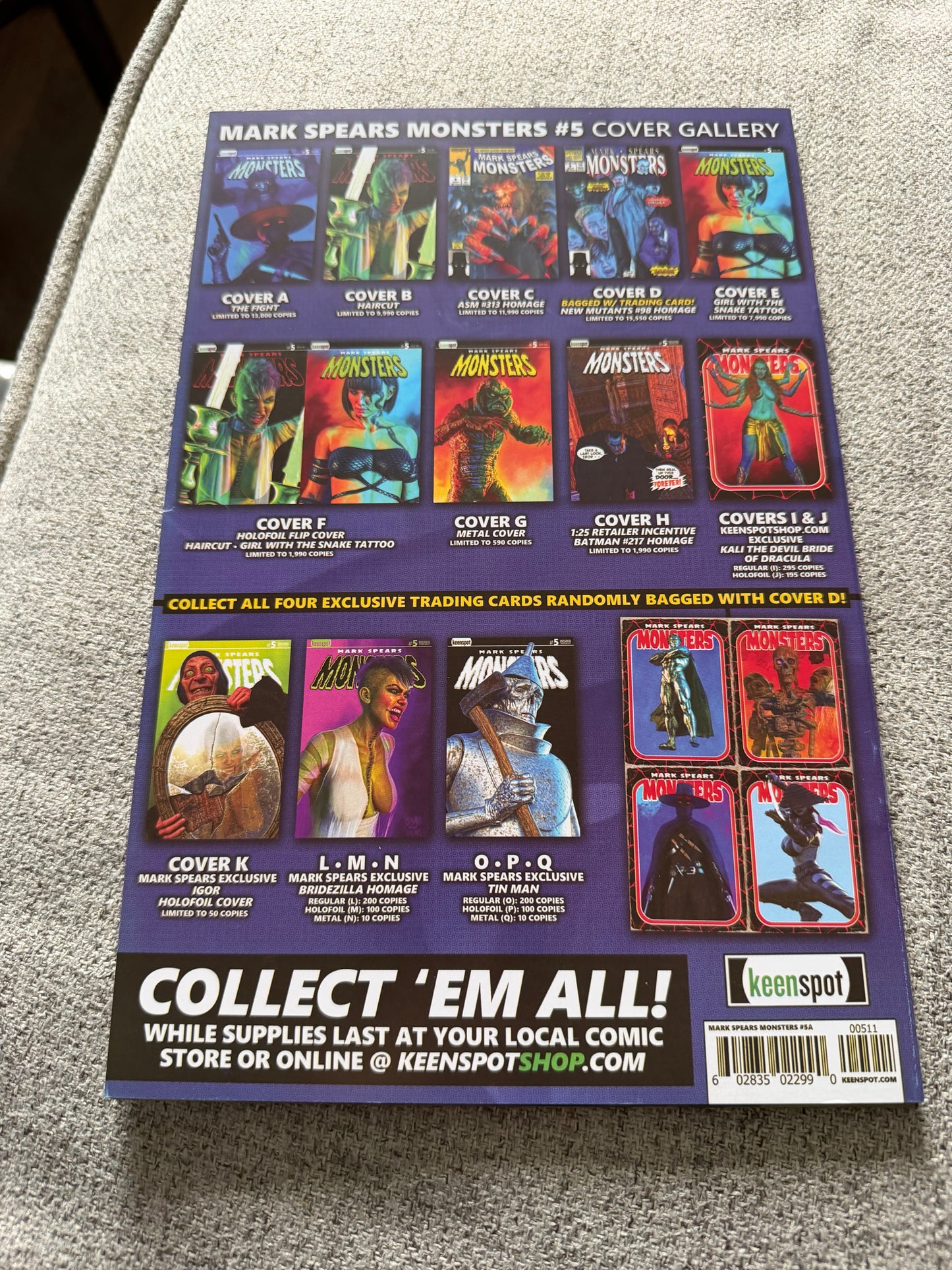 Mark Spears Monsters, Elvira/Harley Quinn + Vampirella Variants